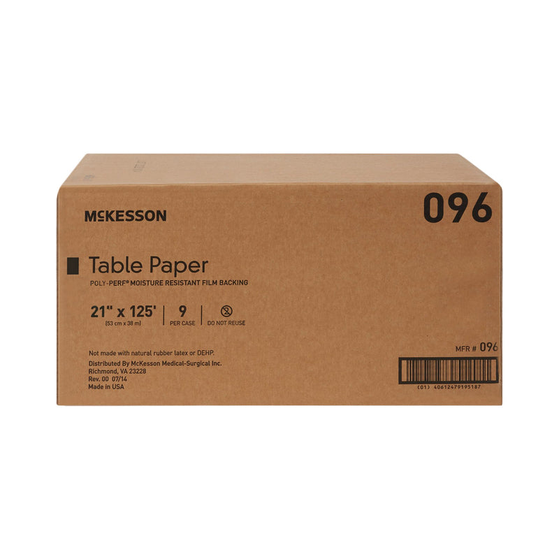 McKesson Textured Table Paper, 21 Inch x 125 Foot, White