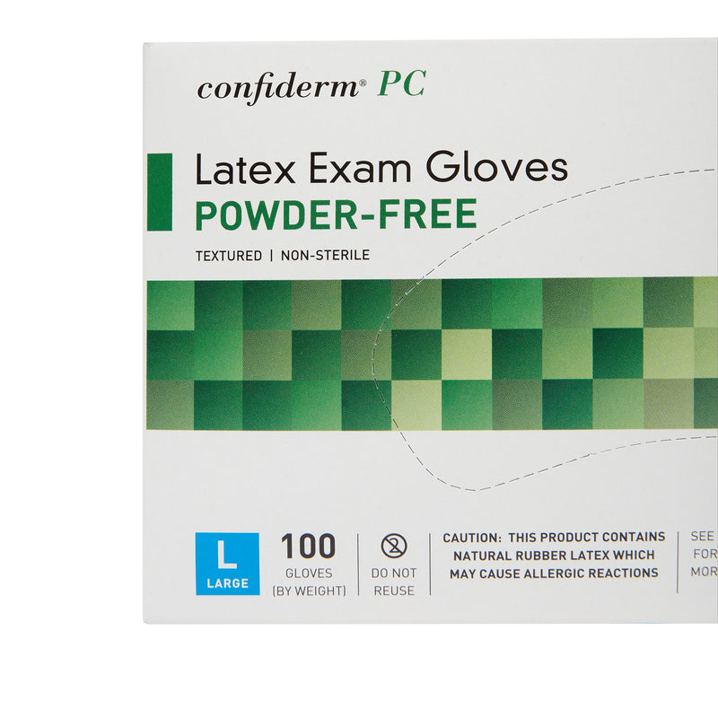 McKesson Confiderm® Latex Exam Glove, Large, Ivory