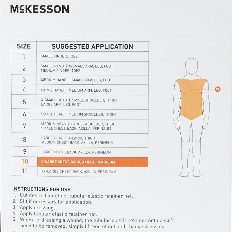 McKesson Tubular Bandage, Size 10, 25 Yard