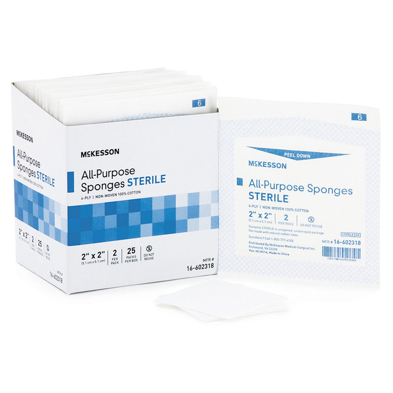 McKesson Sterile Nonwoven Sponge, 2 x 2 Inch