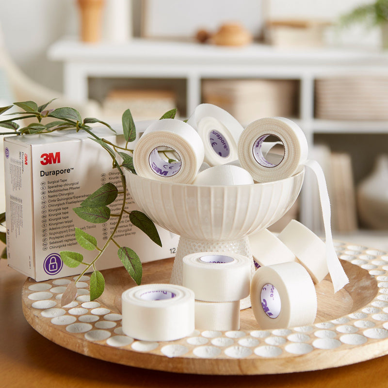 3M™ Durapore™ Silk-Like Cloth Medical Tape,1 Inch x 10 Yard