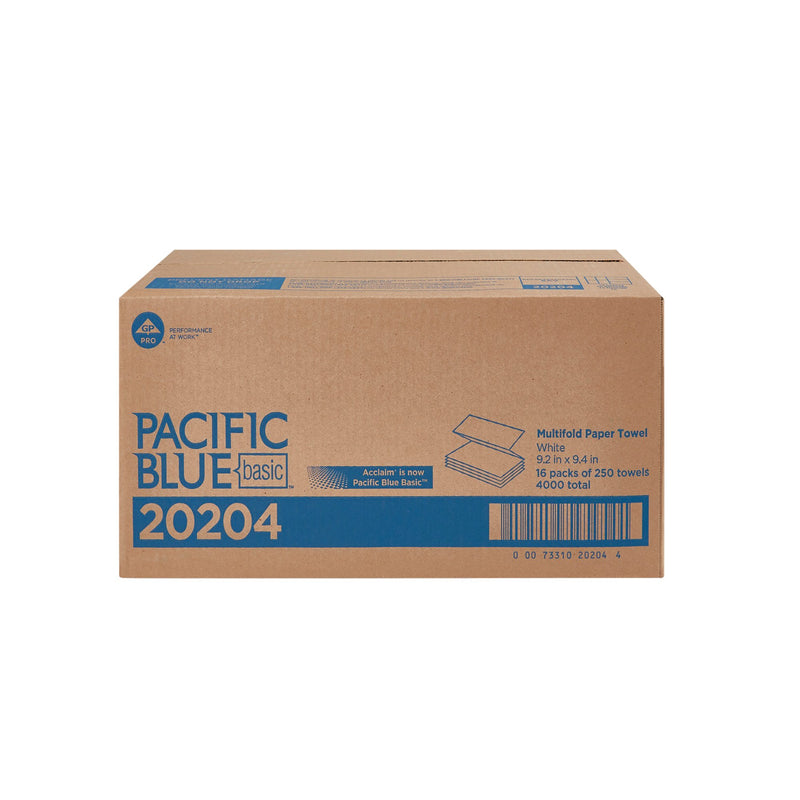 Pacific Blue Basic™ Multi-Fold Paper Towel, 250 per Pack