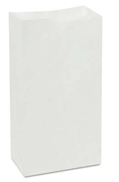 General Supply White Grocery Bag, Size 6