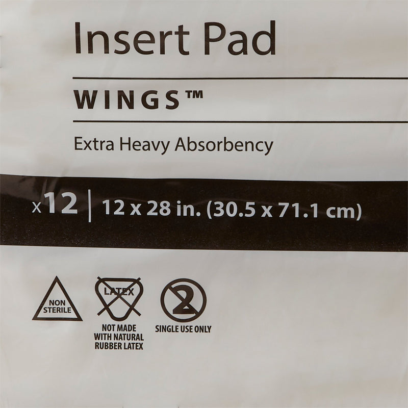 Simplicity Incontinence Liner, Polymer Core, One Size Fits Most Adults, Unisex, Disposable, 12 X 28 Inch Heavy Absorbency