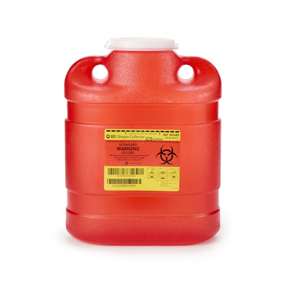 Becton Dickinson Red Sharps Container, 11½ x 8¾ x 5½ Inch