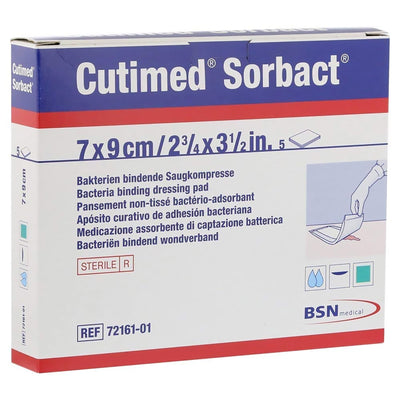 Cutimed® Sorbact® Antimicrobial Dressing, 2¾ x 3½ Inch