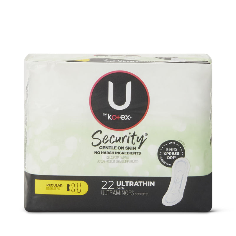 U by Kotex® Security® Ultra Thin Pad, Regular Absorbency