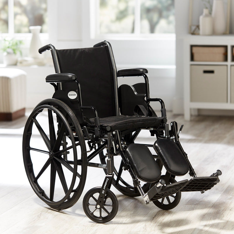 McKesson Lightweight Wheelchair, 16 Inch Seat Width