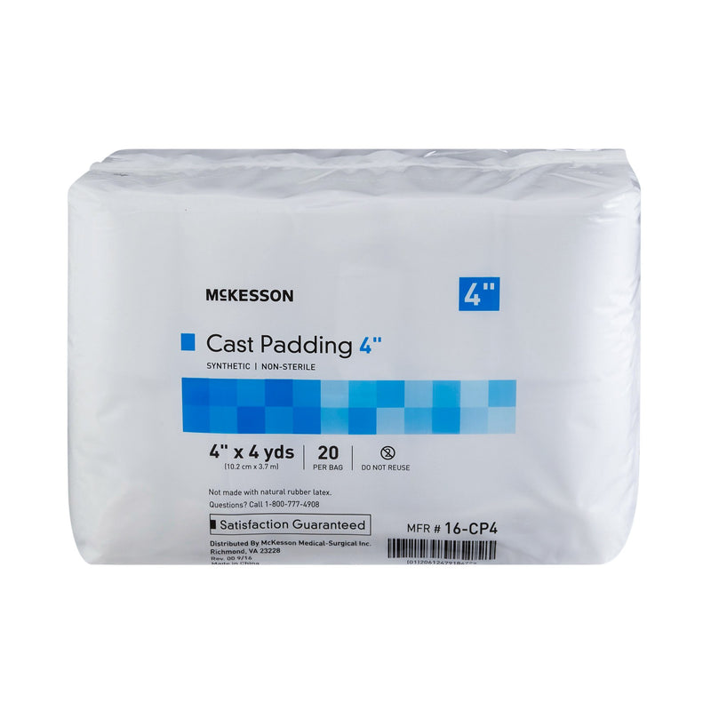 McKesson White Polyester Cast Padding, 4 Inch x 4 Yard
