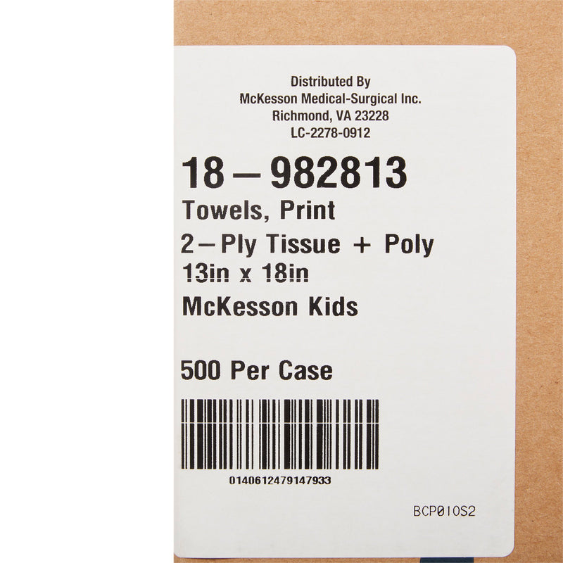 McKesson KIDS™ Design Procedure Towel, 13 x 18 Inch