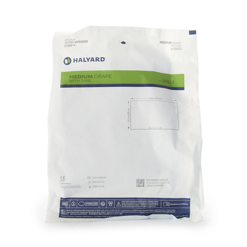 Halyard Sterile Medium Surgical Drape, 41-1/2 W x 76 L Inch