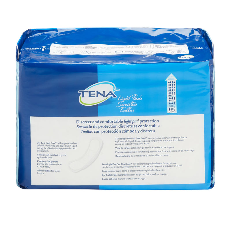 TENA Bladder Control Pads, Moderate Absorbency, Long, 12 Inch, Unisex, White