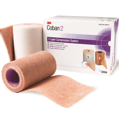 3M™ Coban™ 2 Self-adherent / Pull On Closure 2 Layer Compression Bandage System