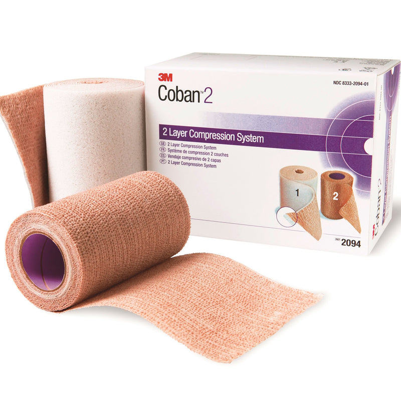 3M™ Coban™ 2 Self-adherent / Pull On Closure 2 Layer Compression Bandage System