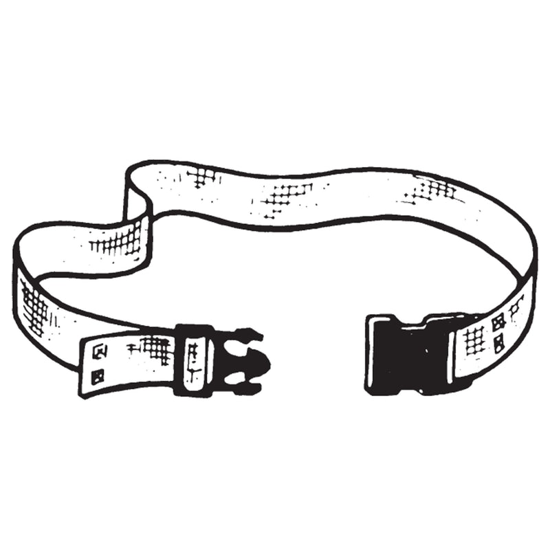 SkiL-Care™ Standard Gait Belt with Delrin Buckle, Pinstripe, 60 Inch