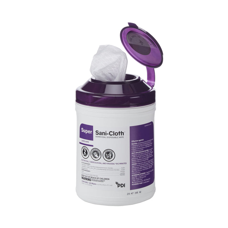 Super Sani-Cloth® Surface Disinfectant Wipe, Large Canister