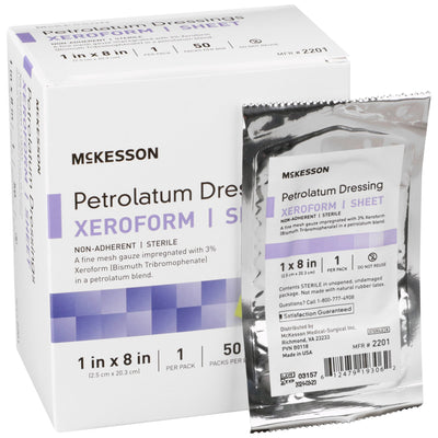 McKesson Xeroform® Petrolatum Dressing, 1 x 8 Inch