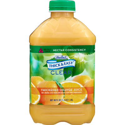 Thick & Easy® Clear Nectar Consistency Orange Juice Thickened Beverage, 46 oz. Bottle