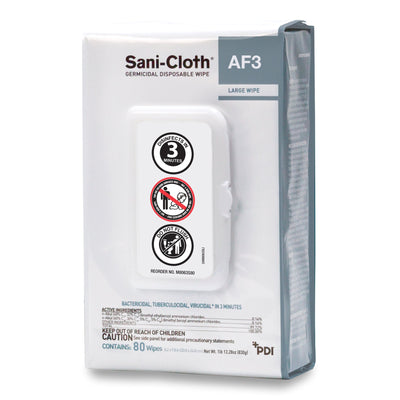 Sani-Cloth® AF3 Surface Disinfectant Cleaner, 80 Count Portable Pack