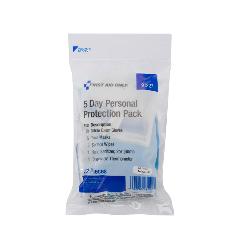First Aid Only® 5 Day Personal Protection Pack