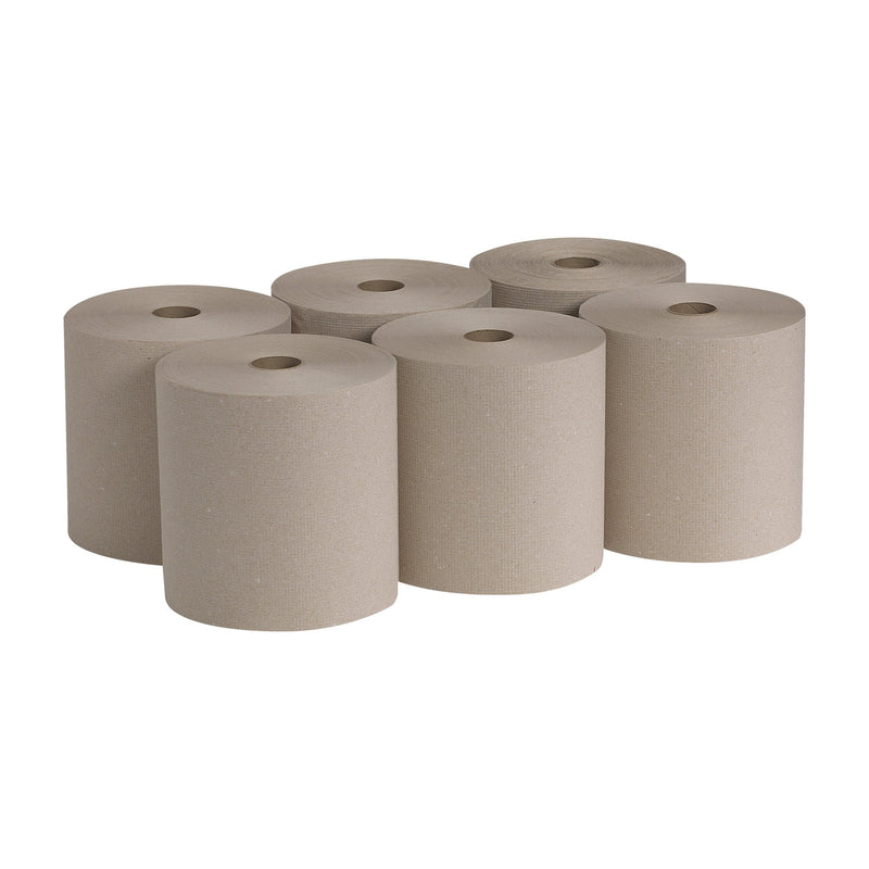 Pacific Blue Basic™ Brown Paper Towel, 7-7/8 Inch x 800 Foot, 6 Rolls per Case