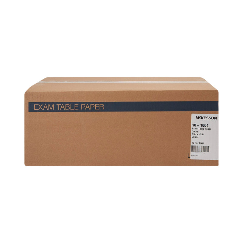 McKesson Crepe Table Paper, 21 Inch x 125 Foot, White