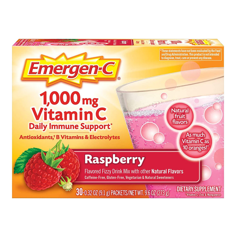 Emergen-C® Raspberry Oral Supplement, 0.3 oz. Packet