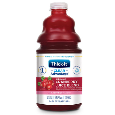 Thick-It® Clear Advantage® Nectar Consistency Cranberry Thickened Beverage, 64-ounce Bottle