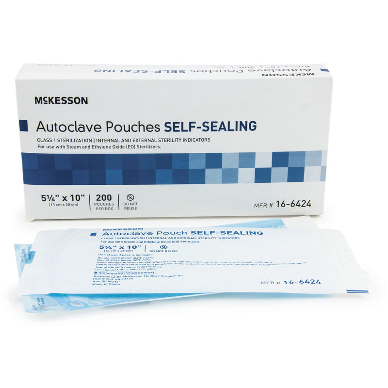 McKesson Sterilization Pouch, 5¼ x 10 Inch