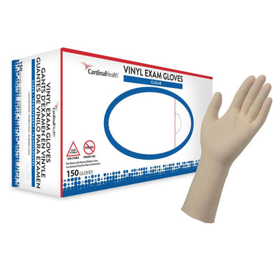 Cardinal Health™ Vinyl Exam Glove, Large, Clear