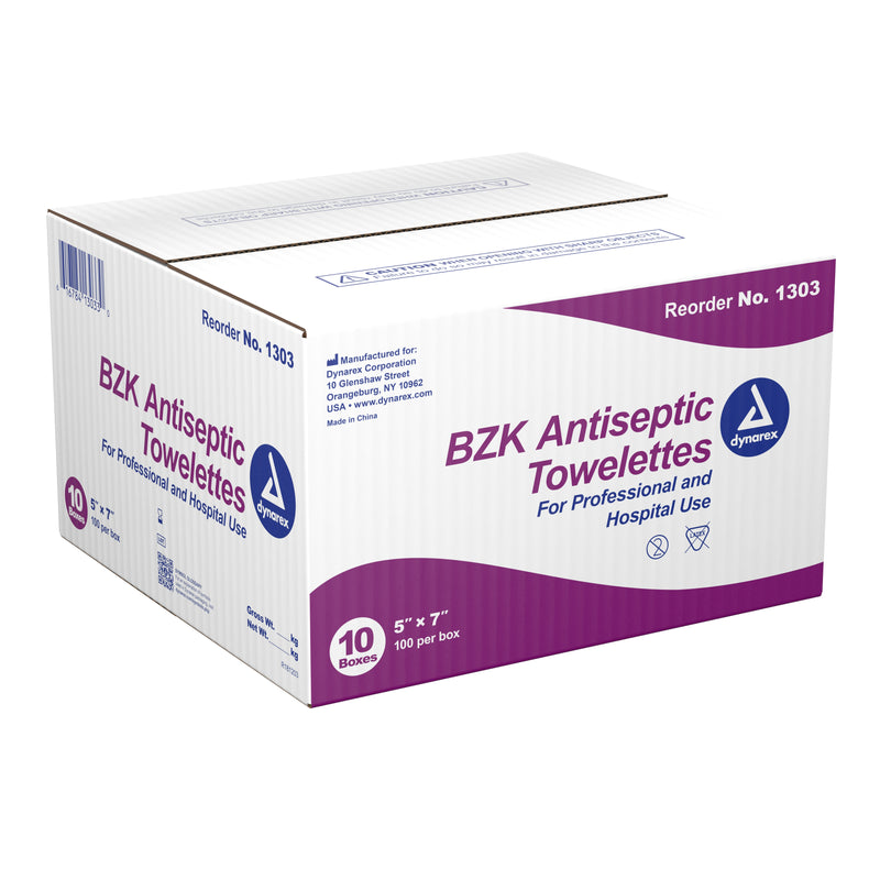 dynarex® Scented BZK Antiseptic Towelettes, Individual Packet