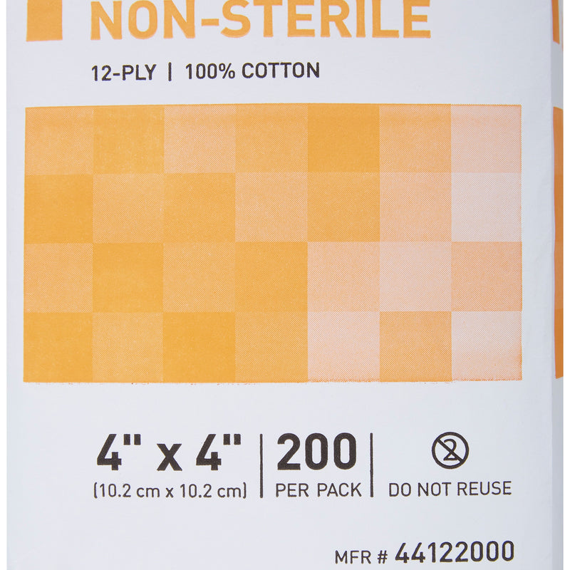 McKesson NonSterile Gauze Sponge, 4 x 4 Inch
