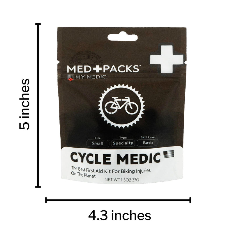 My Medic Med Packs First Aid Kit for Cyclists - Bike Injury Supplies in Portable Pouch