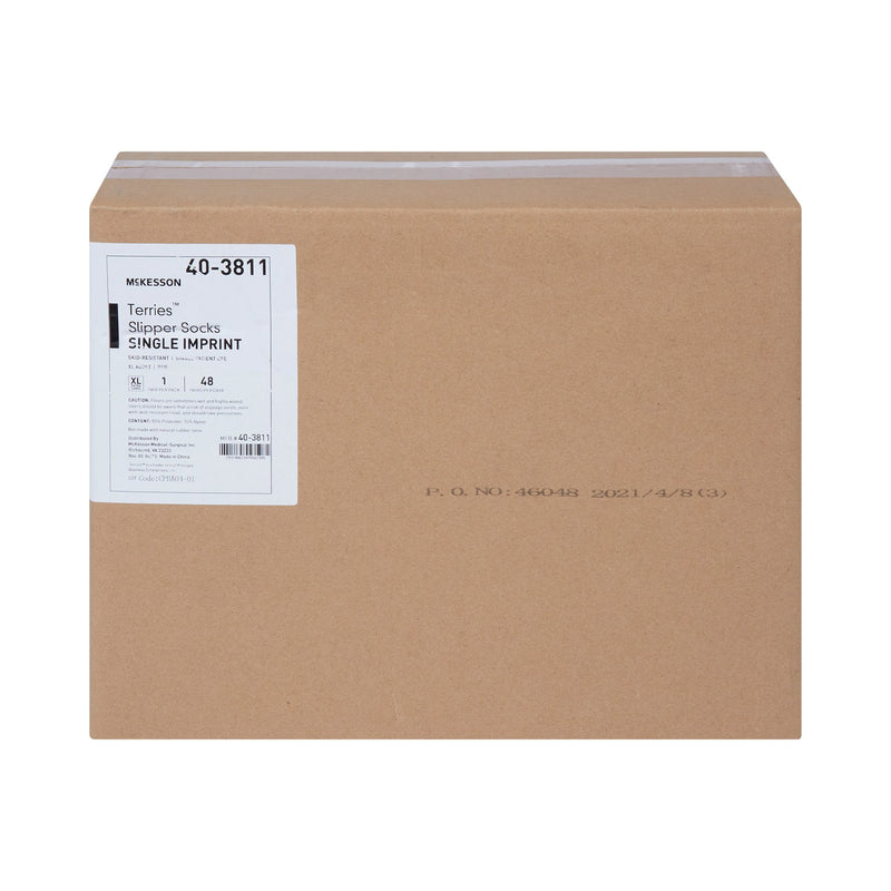 McKesson Terries™ Adult Slipper Socks, X-Large