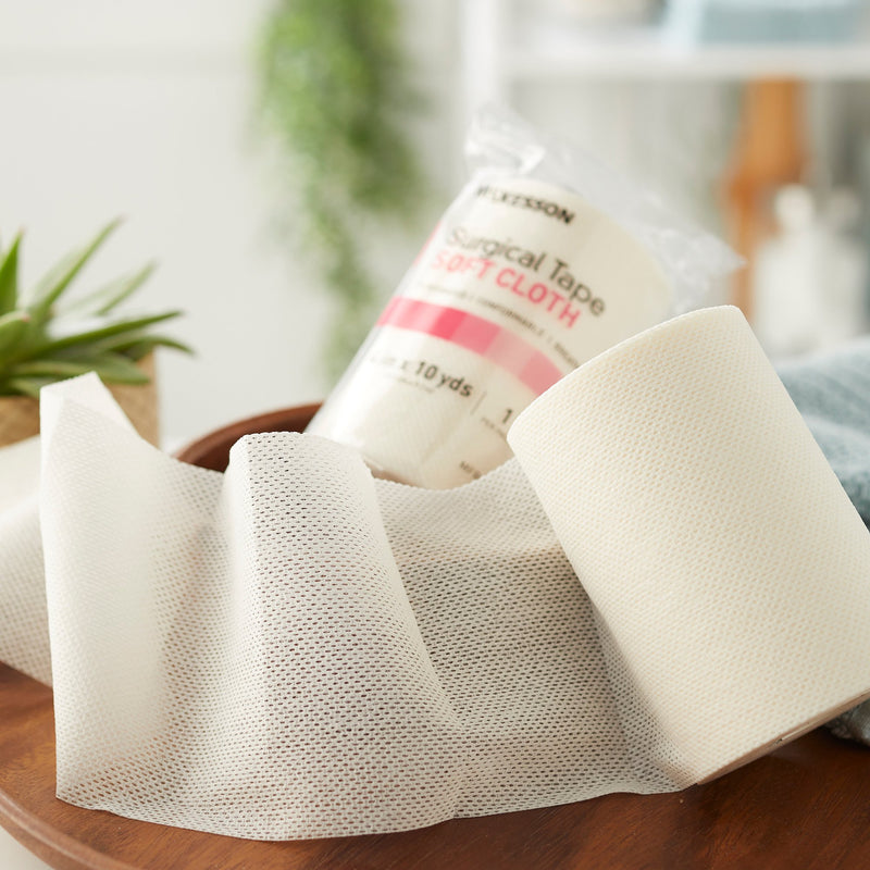 McKesson Cloth Medical Tape, 4 Inch x 10 Yard, White