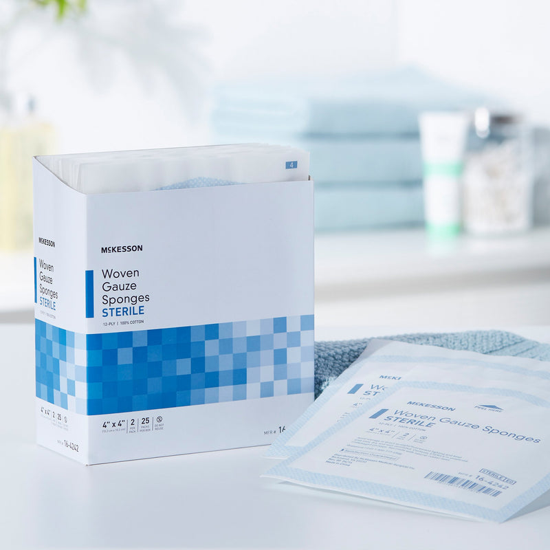 McKesson Sterile Gauze Sponge, 4 x 4 Inch
