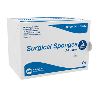 Dynarex® NonSterile Gauze Sponge, 4 x 4 Inch