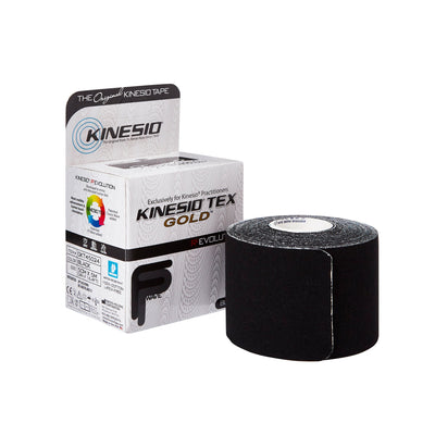 Kinesio® Tex Gold™ Cotton Kinesiology Tape, 2 Inch x 5-1/2 Yard, Black