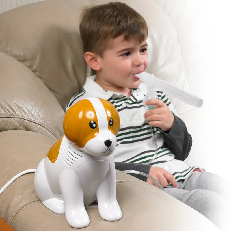 Drive Medical Beagle Pediatric Compressor Nebulizer Kit with Backpack, Disposable & Reusable Nebulizer