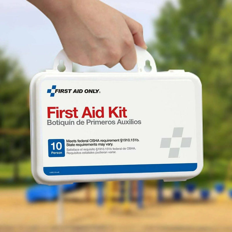 First Aid Kit  10 Person Plastic Case