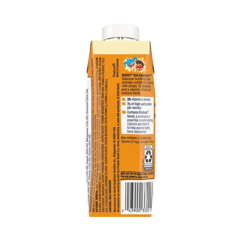 Boost® Kid Essentials™ Vanilla Pediatric Oral Supplement, 8 oz. Carton