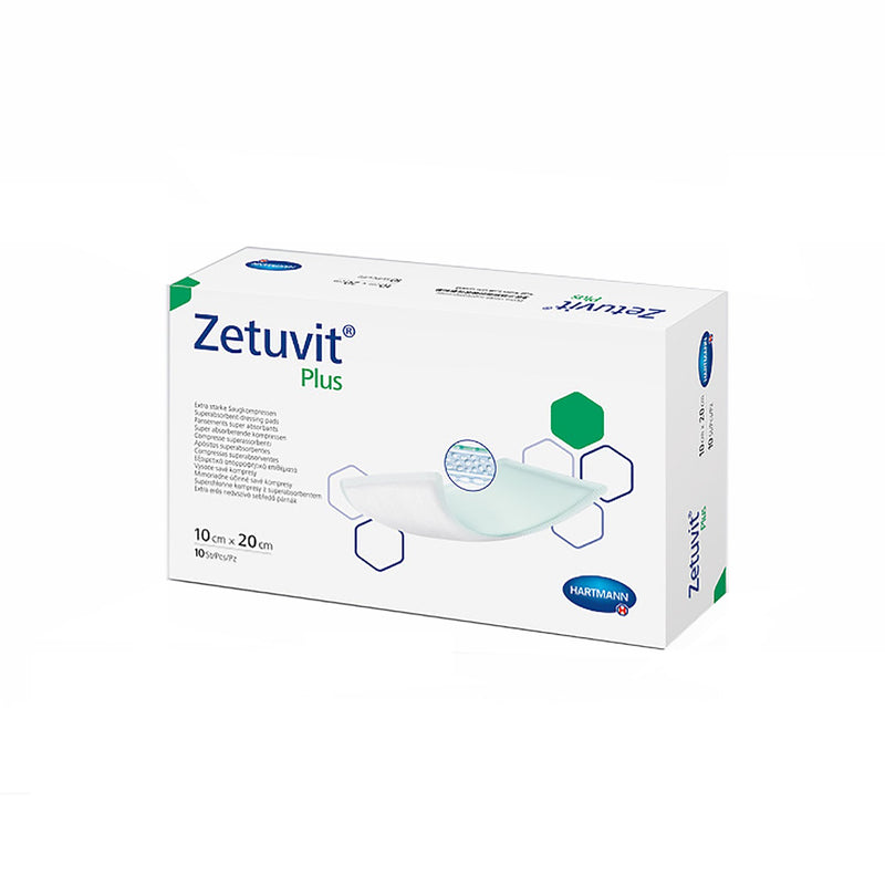 Zetuvit® Plus Sterile Superabsorbent Dressing, 4 x 8 Inch