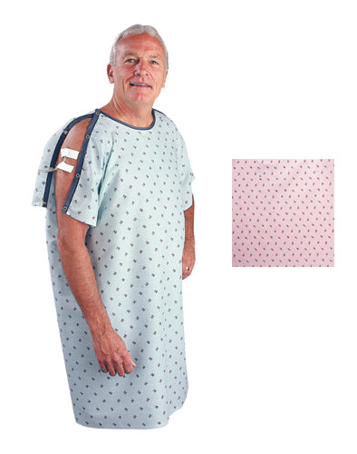 Patient I.V. Gown Pink Rosebud Print