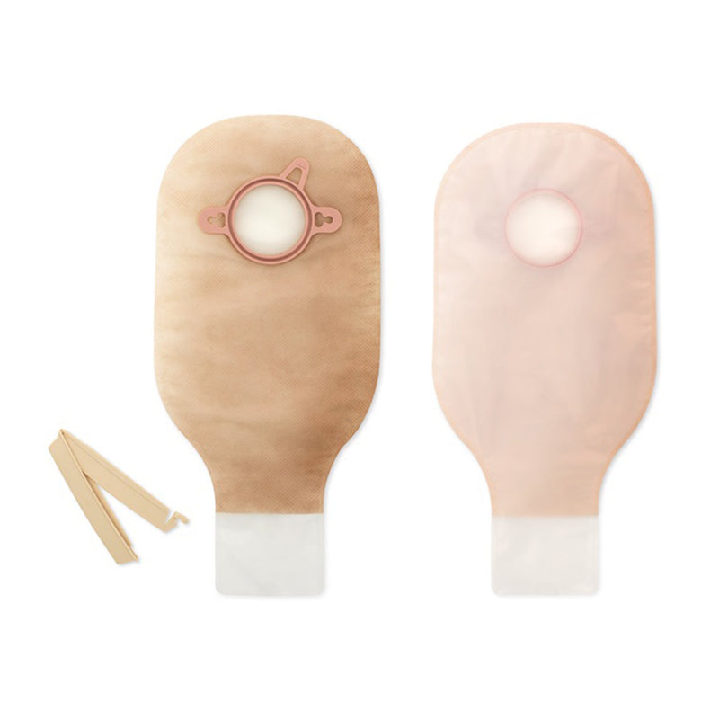 New Image™ Two-Piece Drainable Transparent Urostomy Pouch, 9 Inch Length, 1¾ Inch Flange