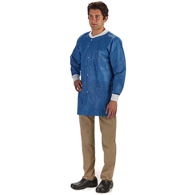 LabMates® Lab Jacket, Large, Blue