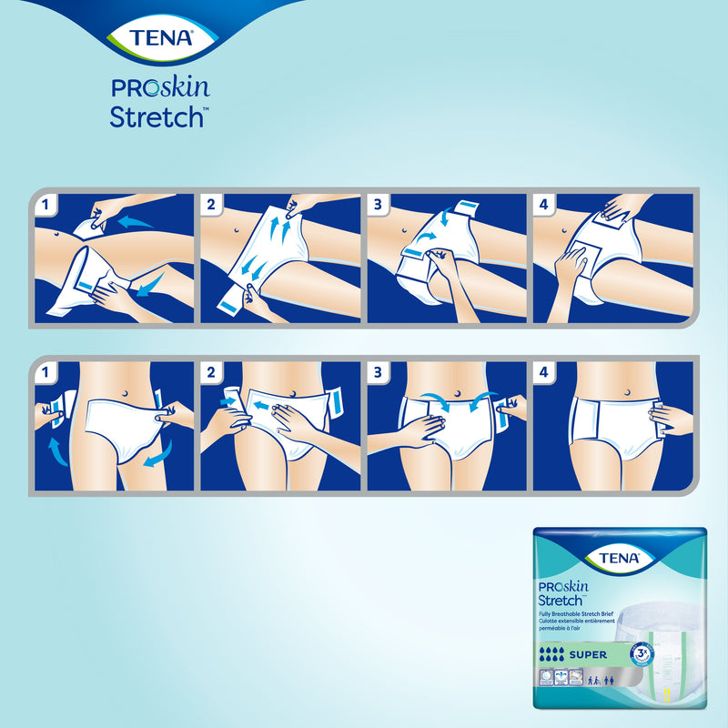 Tena® Stretch™ Super Incontinence Brief, Large / Extra Large