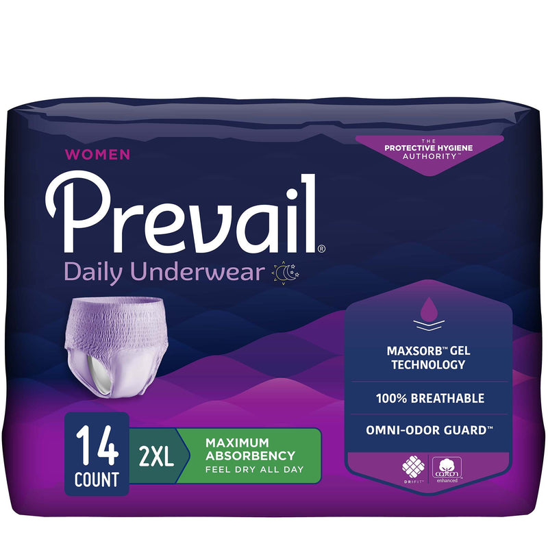 Prevail® for Women Daily Absorbent Underwear, 2X-Large