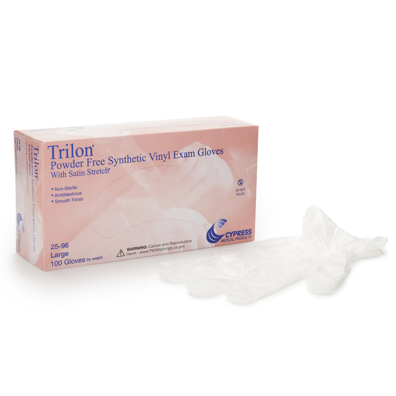 Trilon® Exam Glove, Large, Clear