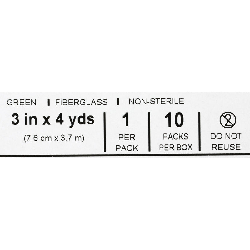 McKesson Cast Tape, Green, 3 Inch x 4 Yard