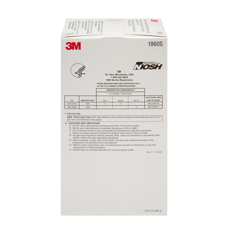 3M Particulate Respirator and Surgical Mask, Small